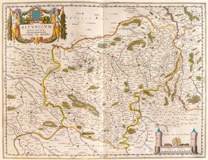 Beauvais, bergues, in "Theatrum Orbis Terrarum, sive Atlas Novus" di Willem Blaeu, Amsterdam da Willem Blaeu