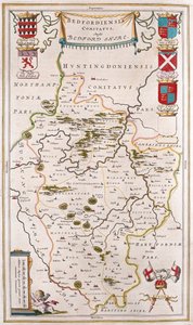 Bedford shire, in "Theatrum Orbis Terrarum, sive Atlas Novus" di Willem Blaeu, Amsterdam da Willem Blaeu