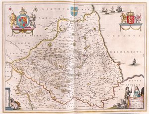 Vescovo di Durham, in "Theatrum Orbis Terrarum, sive Atlas Novus" di Willem Blaeu, Amsterdam