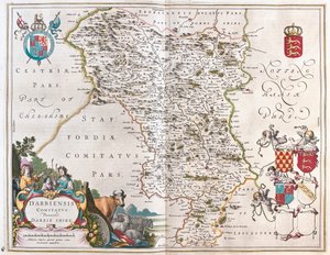Darbieshire, in "Theatrum Orbis Terrarum, sive Atlas Novus" di Willem Blaeu, Amsterdam da Willem Blaeu