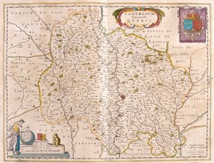 Dipartimento del fiume Lot - Linguadoca - Quercy, in "Theatrum Orbis Terrarum, sive Atlas Novus" di Willem Blaeu, Amsterdam da Willem Blaeu