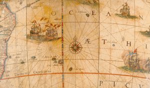 Dettaglio di navi da combattimento nell