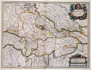 Ducato di Mantova, mappa di Willem Blaeu (1571-1638), Italia da Willem Blaeu