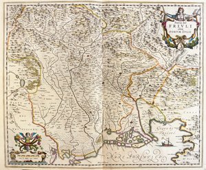 Friuli Venezia Giulia, Italia, in "Theatrum Orbis Terrarum, sive Atlas Novus" di Willem Blaeu, Amsterdam da Willem Blaeu