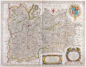 Grenoble, in "Theatrum Orbis Terrarum, sive Atlas Novus" di Willem Blaeu, Amsterdam da Willem Blaeu
