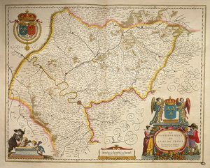 Île-de-France, Isola di Francia da Theatrum Orbis Terrarum di Willem Bleau, Amsterdam