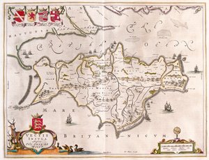 Isola di Wight, in "Theatrum Orbis Terrarum, sive Atlas Novus" di Willem Blaeu, Amsterdam da Willem Blaeu