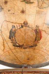 Grande coppia di globi da biblioteca, il terrestre 1645/48, il celeste dopo c.1630