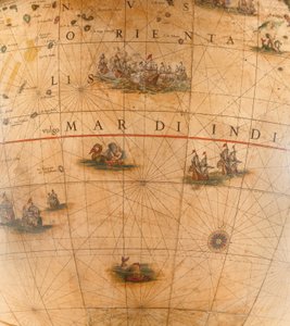 Grande coppia di globi da biblioteca, il terrestre 1645/48, il celeste dopo c.1630