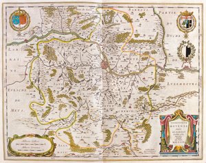 Lorena, Metz, in "Theatrum Orbis Terrarum, sive Atlas Novus" di Willem Blaeu, Amsterdam da Willem Blaeu