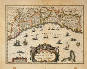 Mappa del Ducato di Monferrato, incisione da Regionum Italiae