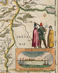 Mappa del Tartaria, di Willem Janszoon Blaeu, da Atlas Maior o Novus (dettaglio)