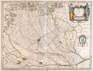 Milano, Italt, in "Theatrum Orbis Terrarum, sive Atlas Novus" di Willem Blaeu, Amsterdam da Willem Blaeu