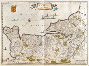 Normandia, in "Theatrum Orbis Terrarum, sive Atlas Novus" di Willem Blaeu, Amsterdam da Willem Blaeu