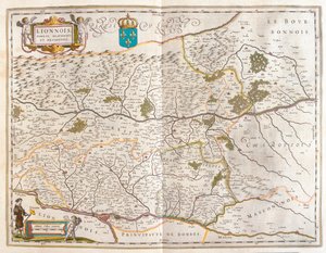Area settentrionale di Lione, in "Theatrum Orbis Terrarum, sive Atlas Novus" di Willem Blaeu, Amsterdam da Willem Blaeu