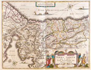 Palestina, in "Theatrum Orbis Terrarum, sive Atlas Novus" di Willem Blaeu, Amsterdam da Willem Blaeu