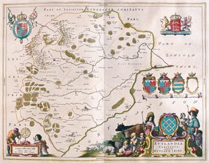 Contea di Rutland, in "Theatrum Orbis Terrarum, sive Atlas Novus" di Willem Blaeu, Amsterdam