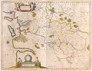 Saintonge e Angoumois, Charente-Maritime, in "Theatrum Orbis Terrarum, sive Atlas Novus" di Willem Blaeu, Amsterdam da Willem Blaeu