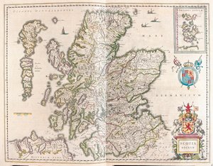 Scozia, in "Theatrum Orbis Terrarum, sive Atlas Novus" di Willem Blaeu, Amsterdam da Willem Blaeu