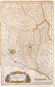 Territorio di Crema, Italia, in "Theatrum Orbis Terrarum, sive Atlas Novus" di Willem Blaeu, Amsterdam da Willem Blaeu