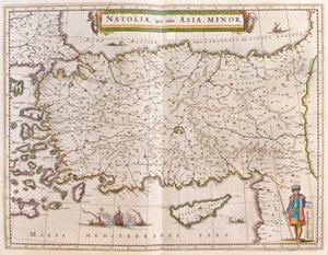 Turchia e Cipro, in "Theatrum Orbis Terrarum, sive Atlas Novus" di Willem Blaeu, Amsterdam da Willem Blaeu