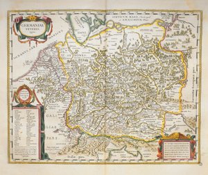 Veteris Germany dal Theatrum Orbis Terrarum di Willem Bleau, Amsterdam da Willem Blaeu