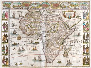 Africa, in "Theatrum Orbis Terrarum, sive Atlas Novus" di Willem Blaeu, Amsterdam