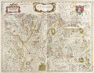 il Cadore (Veneto) Italia, in "Theatrum Orbis Terrarum, sive Atlas Novus" di Willem Blaeu, Amsterdam da Willem Blaeu