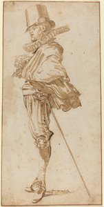 Cavaliere in piedi con spada da Willem Buytewech