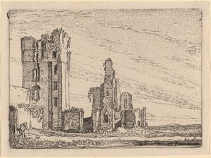 Due rovine (Huys te Kleef vicino a Haarlem)