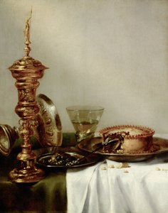 Tavolo coperto, 1634 da Willem Claesz. Heda
