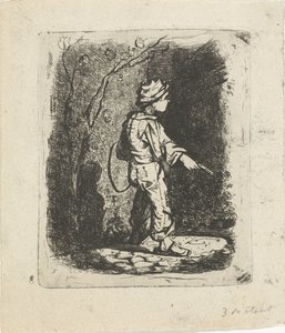 Ragazzino con cerchio da Willem Cornelis van Dijk