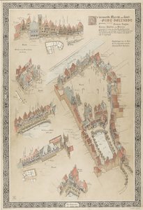 Mappa di Oud-Holland, 1895 da Willem Corneliszoon
