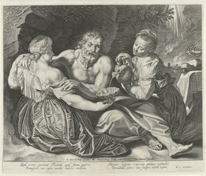 Lot e le sue figlie da Willem Isaacsz Swanenburg