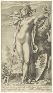 Minerva presso un albero da Willem Isaacsz. van Swanenburg