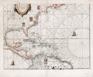 Insvlæ Americanæ in Oceano Septentrionali cum terris adjacentibus. LOC 2003630536 da Willem Janszoon Blaeu