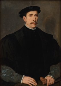 Ritratto di un uomo da Willem Key
