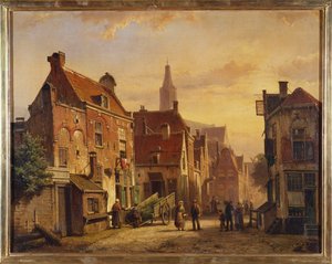 Scena di strada olandese