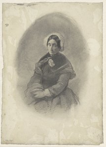 Ritratto di donna in ovale