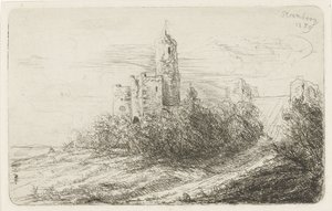 Rovina del castello di Stromberg da Willem Matthias Jan van Dielen