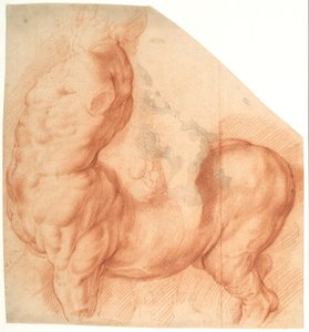 Centauro domato. Scultura antica vista da sinistra