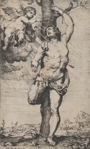 Il martirio di San Sebastiano, con angeli che lo incoronano in alto a sinistra, ca. 1620-32 da Willem Panneels