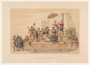 Sesta gruppo della mascherata di Utrecht nel 1856 da Willem Pieter Hoevenaar