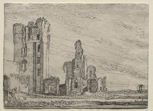 Rovine del castello Huys Te Kleef vicino a Haarlem