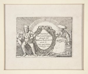 Pagina del titolo per Il set dei paesaggi da Willem Pietersz. Buytewech