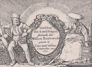 Pagina del titolo, da Verscheyden Landtschapjes Various Little Landscapes, Plate 1