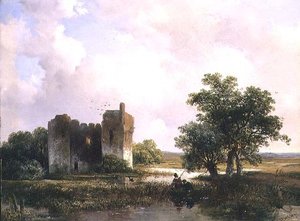 Paesaggio con rovine