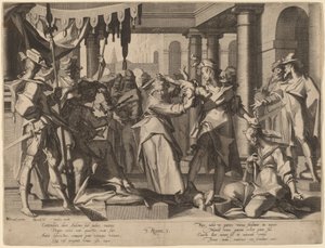 Il giudizio di Salomone da Willem Swanenburgh after Joachim Anthonisz Wtewael