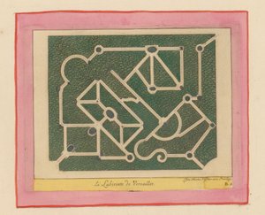 Grundriss des Labyrinths von Versailles da Willem Swidde
