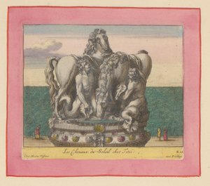 Statue der Sonnenpferde, betreut von zwei Tritonen da Willem Swidde